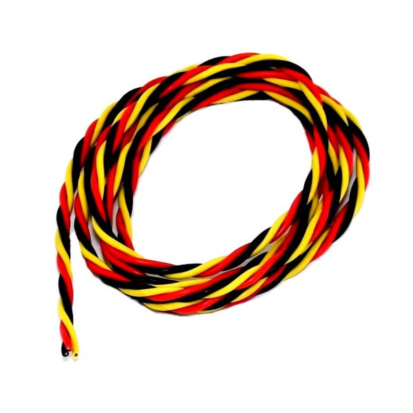 Сервопровід DYS 22 AWG скручений (Hitec), 1 метр